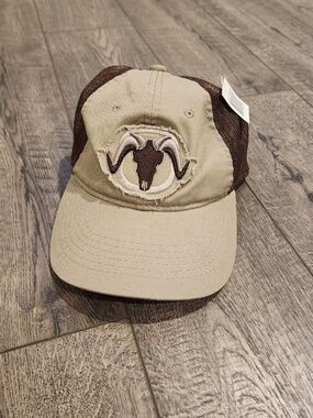 Outdoor Cap Mesh Back Trucker Hat Brown One Size BlackOvis Logo Hunting SnapBack